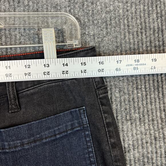 Peace Love World Regular Patch Pocket Flare Jeans Black Womens Size 10 Boho - Picture 8 of 12